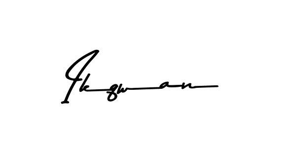 How to Draw Ikqwan signature style? Asem Kandis PERSONAL USE is a latest design signature styles for name Ikqwan. Ikqwan signature style 9 images and pictures png