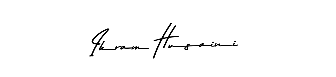 How to make Ikram Husaini name signature. Use Asem Kandis PERSONAL USE style for creating short signs online. This is the latest handwritten sign. Ikram Husaini signature style 9 images and pictures png