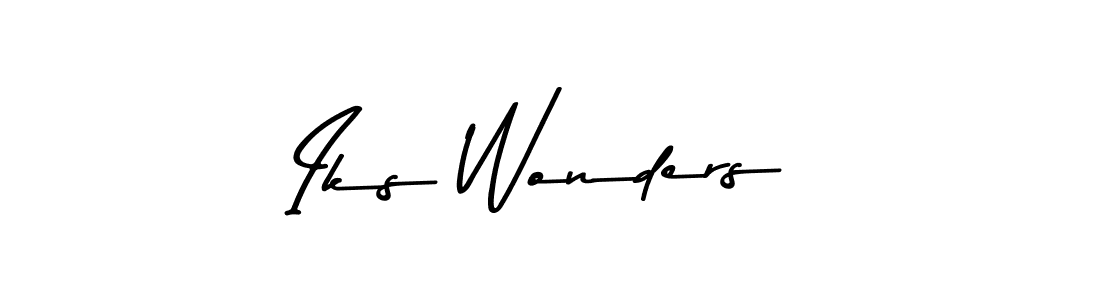 Asem Kandis PERSONAL USE is a professional signature style that is perfect for those who want to add a touch of class to their signature. It is also a great choice for those who want to make their signature more unique. Get Iks Wonders name to fancy signature for free. Iks Wonders signature style 9 images and pictures png