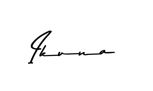 Make a beautiful signature design for name Ikuna. With this signature (Asem Kandis PERSONAL USE) style, you can create a handwritten signature for free. Ikuna signature style 9 images and pictures png