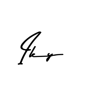 Use a signature maker to create a handwritten signature online. With this signature software, you can design (Asem Kandis PERSONAL USE) your own signature for name Iky. Iky signature style 9 images and pictures png