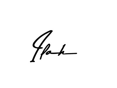 Create a beautiful signature design for name Ilah. With this signature (Asem Kandis PERSONAL USE) fonts, you can make a handwritten signature for free. Ilah signature style 9 images and pictures png