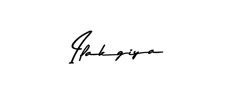 Create a beautiful signature design for name Ilakgiya. With this signature (Asem Kandis PERSONAL USE) fonts, you can make a handwritten signature for free. Ilakgiya signature style 9 images and pictures png