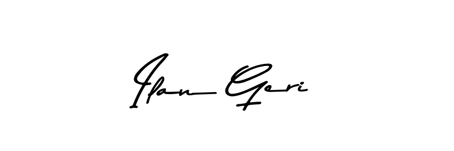 How to make Ilan Geri name signature. Use Asem Kandis PERSONAL USE style for creating short signs online. This is the latest handwritten sign. Ilan Geri signature style 9 images and pictures png