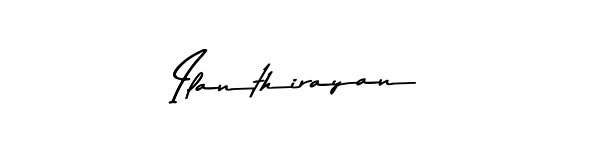 Create a beautiful signature design for name Ilanthirayan. With this signature (Asem Kandis PERSONAL USE) fonts, you can make a handwritten signature for free. Ilanthirayan signature style 9 images and pictures png