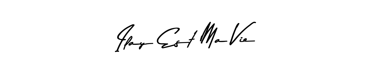 Also we have Ilay Est Ma Vie name is the best signature style. Create professional handwritten signature collection using Asem Kandis PERSONAL USE autograph style. Ilay Est Ma Vie signature style 9 images and pictures png