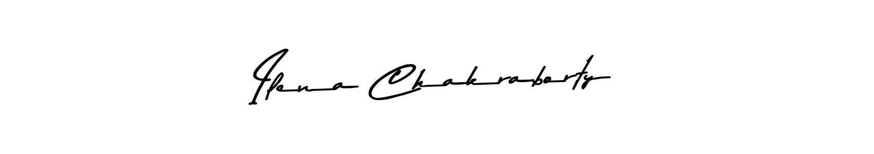Make a beautiful signature design for name Ilena Chakraborty. With this signature (Asem Kandis PERSONAL USE) style, you can create a handwritten signature for free. Ilena Chakraborty signature style 9 images and pictures png