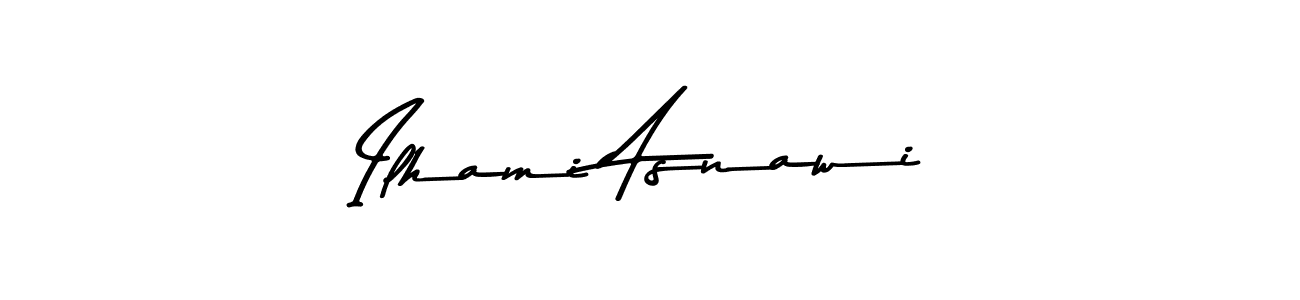 Make a beautiful signature design for name Ilhami Asnawi. Use this online signature maker to create a handwritten signature for free. Ilhami Asnawi signature style 9 images and pictures png