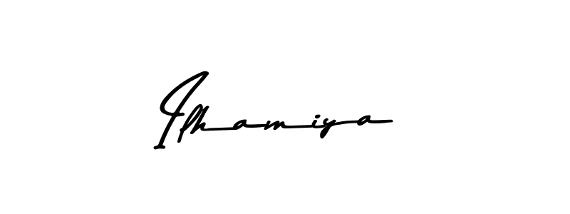 How to make Ilhamiya signature? Asem Kandis PERSONAL USE is a professional autograph style. Create handwritten signature for Ilhamiya name. Ilhamiya signature style 9 images and pictures png