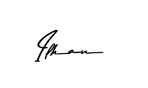 Create a beautiful signature design for name Ilhan. With this signature (Asem Kandis PERSONAL USE) fonts, you can make a handwritten signature for free. Ilhan signature style 9 images and pictures png