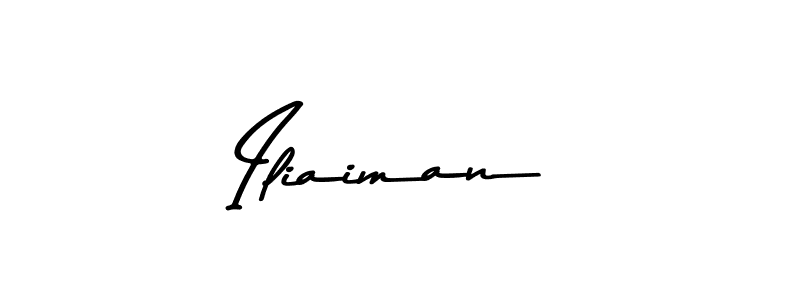 Design your own signature with our free online signature maker. With this signature software, you can create a handwritten (Asem Kandis PERSONAL USE) signature for name Iliaiman. Iliaiman signature style 9 images and pictures png