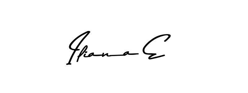 Asem Kandis PERSONAL USE is a professional signature style that is perfect for those who want to add a touch of class to their signature. It is also a great choice for those who want to make their signature more unique. Get Iliana E name to fancy signature for free. Iliana E signature style 9 images and pictures png