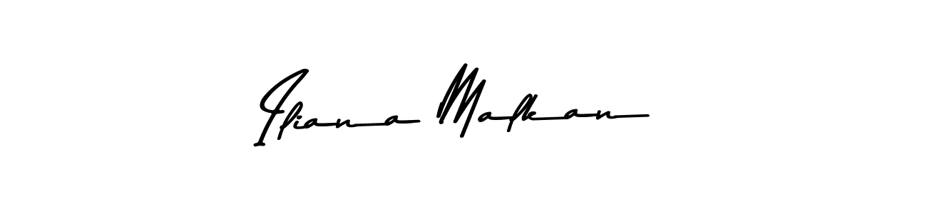 Use a signature maker to create a handwritten signature online. With this signature software, you can design (Asem Kandis PERSONAL USE) your own signature for name Iliana Malkan. Iliana Malkan signature style 9 images and pictures png