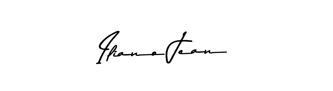 How to make Iliano Jean name signature. Use Asem Kandis PERSONAL USE style for creating short signs online. This is the latest handwritten sign. Iliano Jean signature style 9 images and pictures png