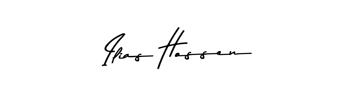Also You can easily find your signature by using the search form. We will create Ilias Hossen name handwritten signature images for you free of cost using Asem Kandis PERSONAL USE sign style. Ilias Hossen signature style 9 images and pictures png