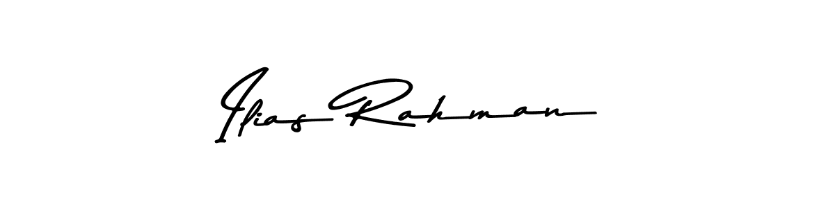 Use a signature maker to create a handwritten signature online. With this signature software, you can design (Asem Kandis PERSONAL USE) your own signature for name Ilias Rahman. Ilias Rahman signature style 9 images and pictures png