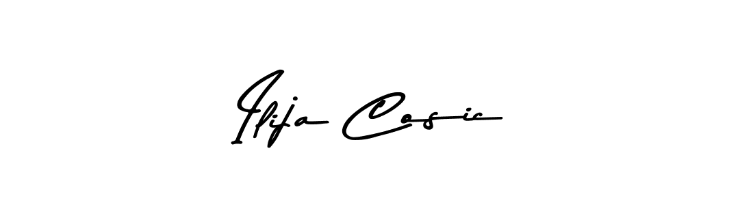 Create a beautiful signature design for name Ilija Cosic. With this signature (Asem Kandis PERSONAL USE) fonts, you can make a handwritten signature for free. Ilija Cosic signature style 9 images and pictures png