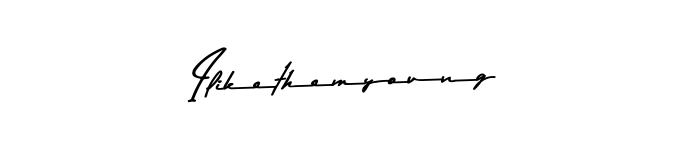 You should practise on your own different ways (Asem Kandis PERSONAL USE) to write your name (Ilikethemyoung) in signature. don't let someone else do it for you. Ilikethemyoung signature style 9 images and pictures png