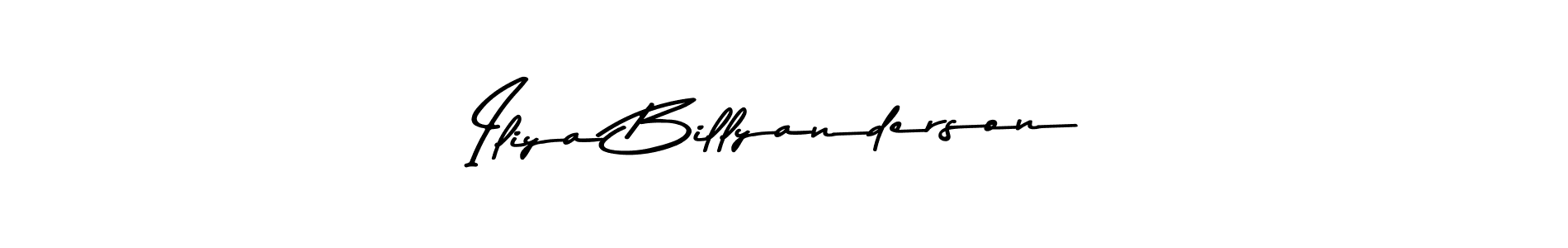 You should practise on your own different ways (Asem Kandis PERSONAL USE) to write your name (Iliya Billyanderson) in signature. don't let someone else do it for you. Iliya Billyanderson signature style 9 images and pictures png