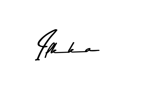 Use a signature maker to create a handwritten signature online. With this signature software, you can design (Asem Kandis PERSONAL USE) your own signature for name Ilkka. Ilkka signature style 9 images and pictures png