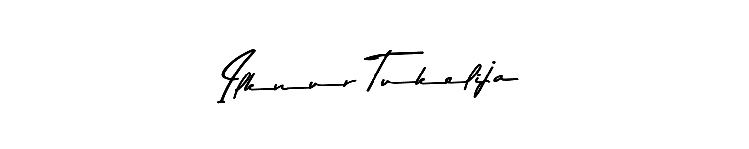 Design your own signature with our free online signature maker. With this signature software, you can create a handwritten (Asem Kandis PERSONAL USE) signature for name Ilknur Tukelija. Ilknur Tukelija signature style 9 images and pictures png
