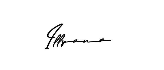 Make a beautiful signature design for name Illyana. With this signature (Asem Kandis PERSONAL USE) style, you can create a handwritten signature for free. Illyana signature style 9 images and pictures png