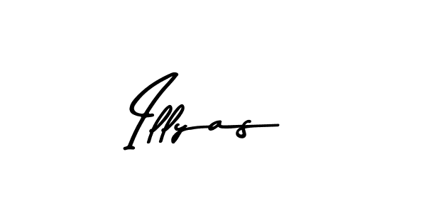 Use a signature maker to create a handwritten signature online. With this signature software, you can design (Asem Kandis PERSONAL USE) your own signature for name Illyas. Illyas signature style 9 images and pictures png