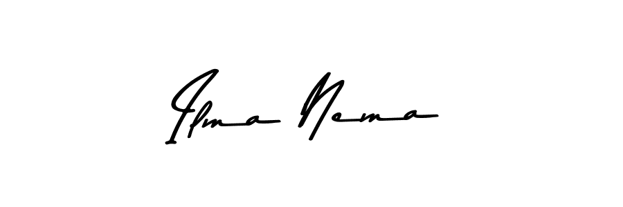 Here are the top 10 professional signature styles for the name Ilma Nema. These are the best autograph styles you can use for your name. Ilma Nema signature style 9 images and pictures png