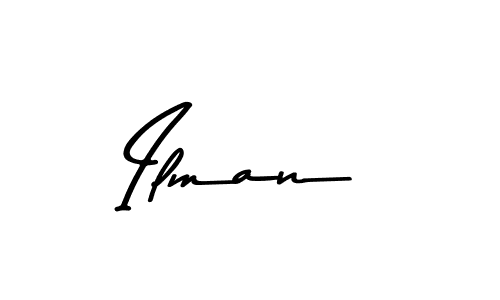 Design your own signature with our free online signature maker. With this signature software, you can create a handwritten (Asem Kandis PERSONAL USE) signature for name Ilman. Ilman signature style 9 images and pictures png