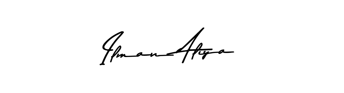 This is the best signature style for the Ilman Aliya name. Also you like these signature font (Asem Kandis PERSONAL USE). Mix name signature. Ilman Aliya signature style 9 images and pictures png