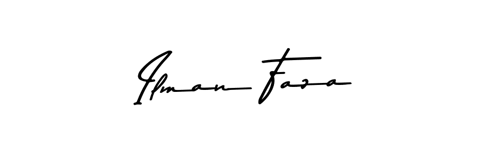 Use a signature maker to create a handwritten signature online. With this signature software, you can design (Asem Kandis PERSONAL USE) your own signature for name Ilman Faza. Ilman Faza signature style 9 images and pictures png