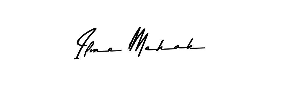 Design your own signature with our free online signature maker. With this signature software, you can create a handwritten (Asem Kandis PERSONAL USE) signature for name Ilme Mehak. Ilme Mehak signature style 9 images and pictures png