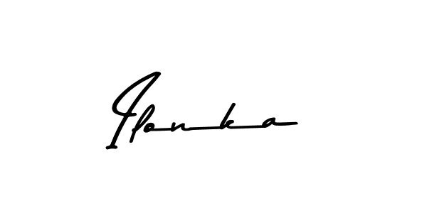 Ilonka stylish signature style. Best Handwritten Sign (Asem Kandis PERSONAL USE) for my name. Handwritten Signature Collection Ideas for my name Ilonka. Ilonka signature style 9 images and pictures png