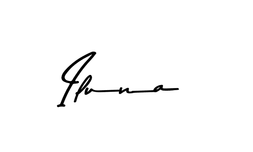 You should practise on your own different ways (Asem Kandis PERSONAL USE) to write your name (Iluna) in signature. don't let someone else do it for you. Iluna signature style 9 images and pictures png