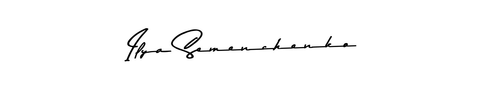 Design your own signature with our free online signature maker. With this signature software, you can create a handwritten (Asem Kandis PERSONAL USE) signature for name Ilya Semenchenko. Ilya Semenchenko signature style 9 images and pictures png