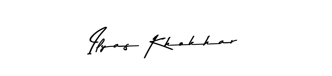 Here are the top 10 professional signature styles for the name Ilyas Khokhar. These are the best autograph styles you can use for your name. Ilyas Khokhar signature style 9 images and pictures png