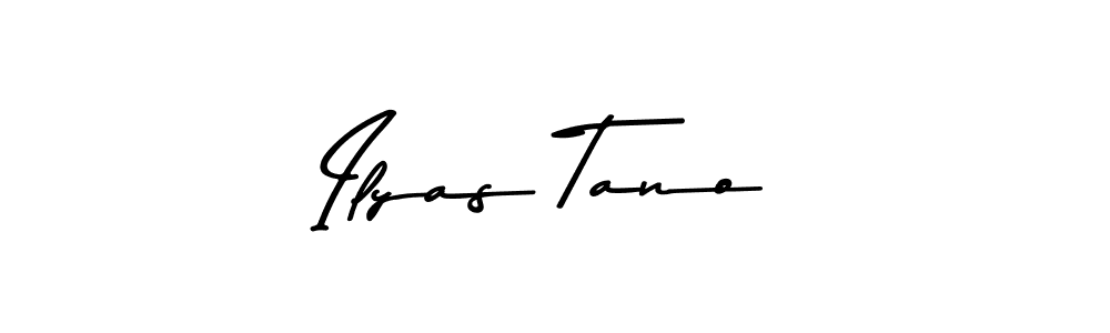 You should practise on your own different ways (Asem Kandis PERSONAL USE) to write your name (Ilyas Tano) in signature. don't let someone else do it for you. Ilyas Tano signature style 9 images and pictures png