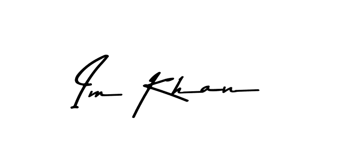 Asem Kandis PERSONAL USE is a professional signature style that is perfect for those who want to add a touch of class to their signature. It is also a great choice for those who want to make their signature more unique. Get Im Khan name to fancy signature for free. Im Khan signature style 9 images and pictures png