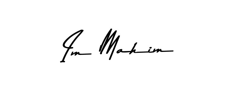 The best way (Asem Kandis PERSONAL USE) to make a short signature is to pick only two or three words in your name. The name Im Mahim include a total of six letters. For converting this name. Im Mahim signature style 9 images and pictures png