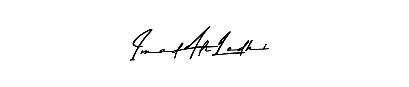 Imad Ali Lodhi stylish signature style. Best Handwritten Sign (Asem Kandis PERSONAL USE) for my name. Handwritten Signature Collection Ideas for my name Imad Ali Lodhi. Imad Ali Lodhi signature style 9 images and pictures png