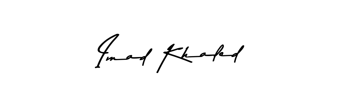 Also You can easily find your signature by using the search form. We will create Imad Khaled name handwritten signature images for you free of cost using Asem Kandis PERSONAL USE sign style. Imad Khaled signature style 9 images and pictures png