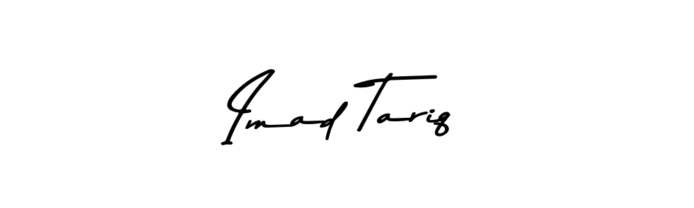 Make a beautiful signature design for name Imad Tariq. Use this online signature maker to create a handwritten signature for free. Imad Tariq signature style 9 images and pictures png