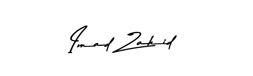 Here are the top 10 professional signature styles for the name Imad Zahid. These are the best autograph styles you can use for your name. Imad Zahid signature style 9 images and pictures png