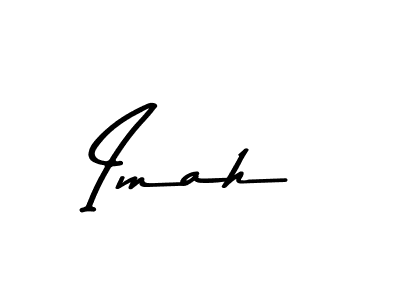 How to make Imah name signature. Use Asem Kandis PERSONAL USE style for creating short signs online. This is the latest handwritten sign. Imah signature style 9 images and pictures png