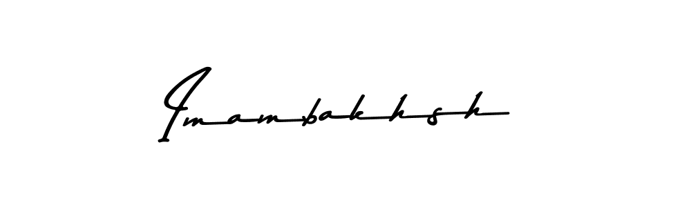 How to make Imambakhsh name signature. Use Asem Kandis PERSONAL USE style for creating short signs online. This is the latest handwritten sign. Imambakhsh signature style 9 images and pictures png