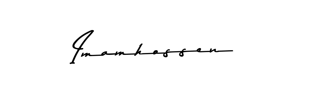 How to make Imamhossen signature? Asem Kandis PERSONAL USE is a professional autograph style. Create handwritten signature for Imamhossen name. Imamhossen signature style 9 images and pictures png