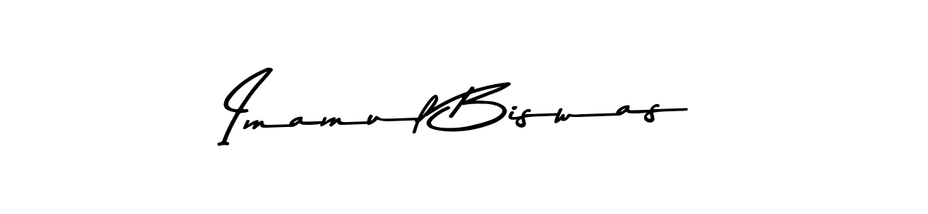 Create a beautiful signature design for name Imamul Biswas. With this signature (Asem Kandis PERSONAL USE) fonts, you can make a handwritten signature for free. Imamul Biswas signature style 9 images and pictures png