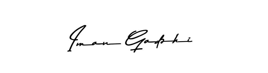 Make a beautiful signature design for name Iman Gadzhi. With this signature (Asem Kandis PERSONAL USE) style, you can create a handwritten signature for free. Iman Gadzhi signature style 9 images and pictures png