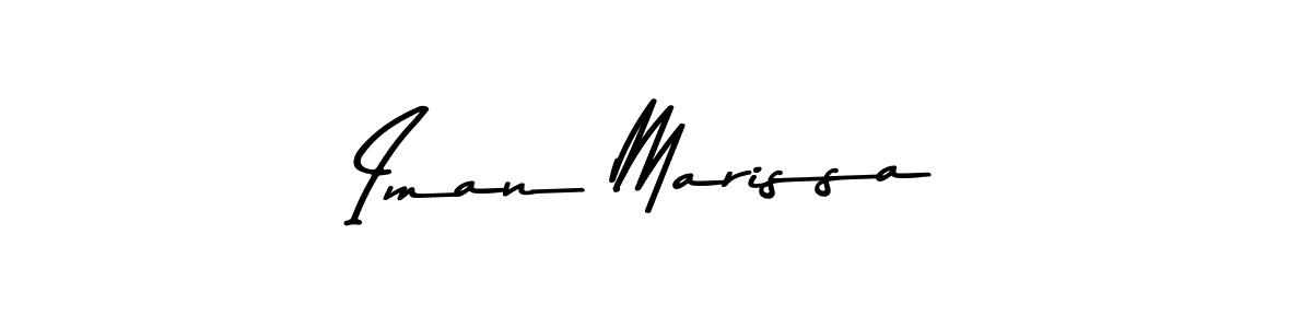 Make a beautiful signature design for name Iman Marissa. With this signature (Asem Kandis PERSONAL USE) style, you can create a handwritten signature for free. Iman Marissa signature style 9 images and pictures png
