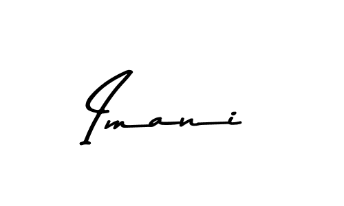 Make a beautiful signature design for name Imani. With this signature (Asem Kandis PERSONAL USE) style, you can create a handwritten signature for free. Imani signature style 9 images and pictures png